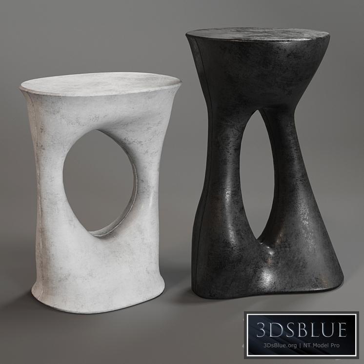 Pair of Kreten Side Tables - Tall and Short