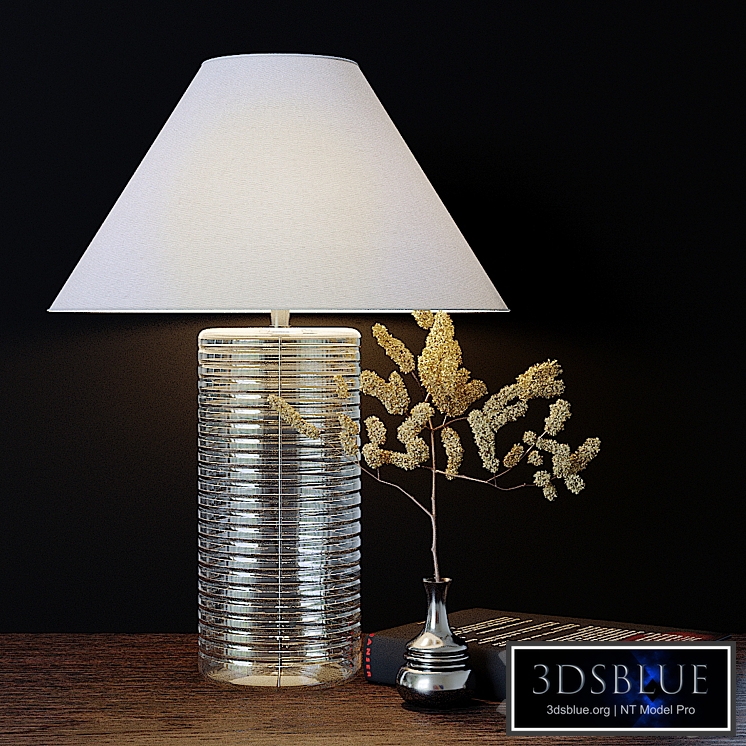 Ralph Lauren Ribbed Canister Console Lamp
