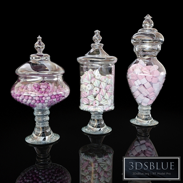Glass Jars with Candy