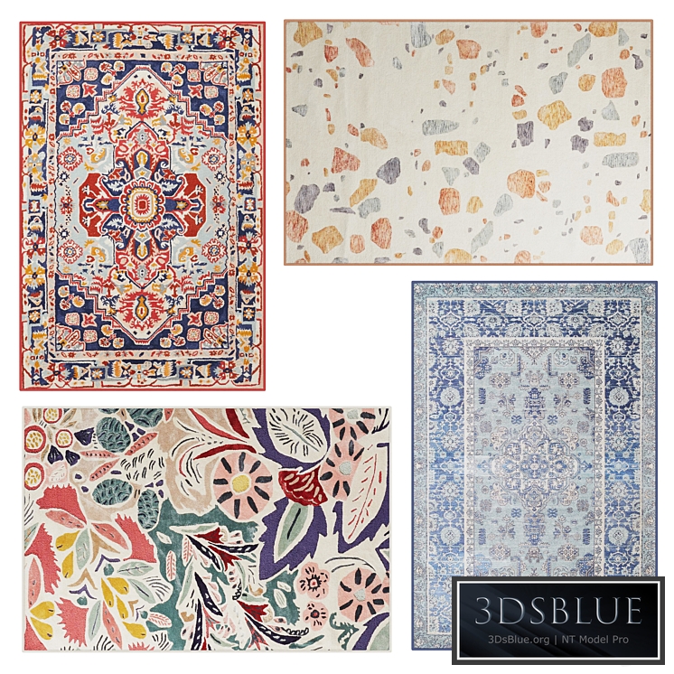 Anthropologie Rug set 4V