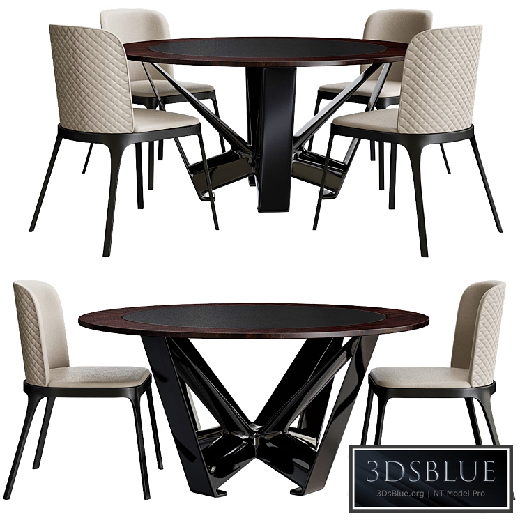 Dining table Cattelan Italia Milano Skorpio Round Ker-Wood