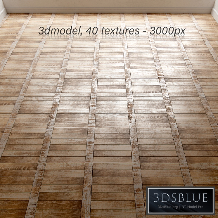Vintage linear parquet