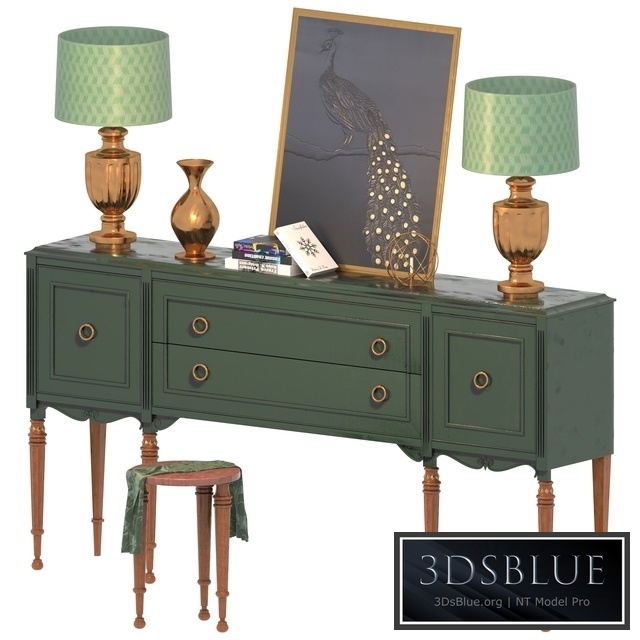 Chest of drawer with decorative set_Arian Model