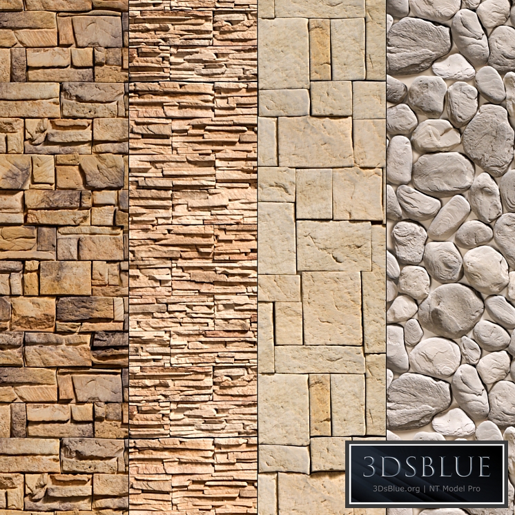 Stone Walls set 9 - Vray Material