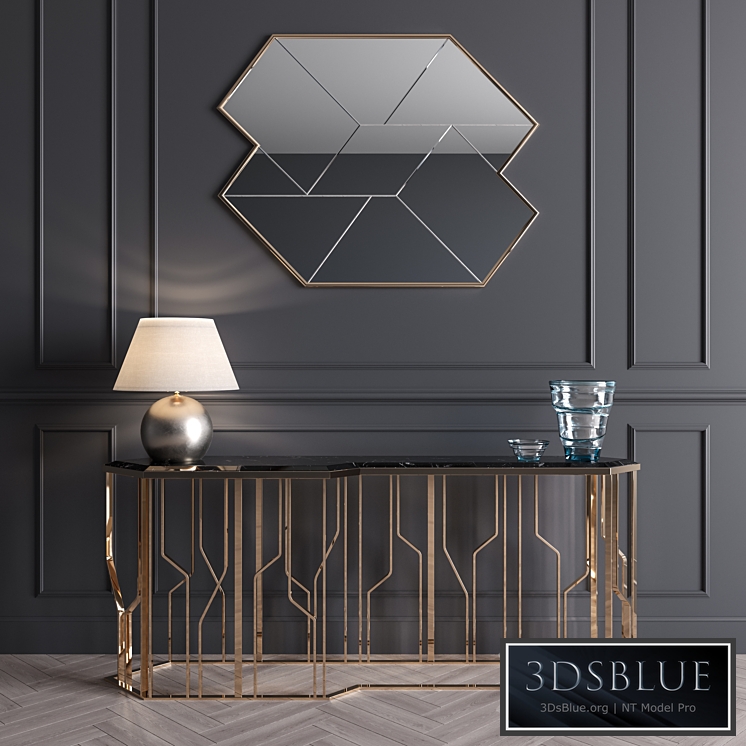 Ginza Longhi Console - Vray Material