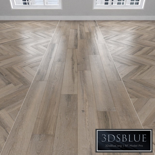 Parquet Oak bronze, 3 types: herringbone, linear, chevron.
