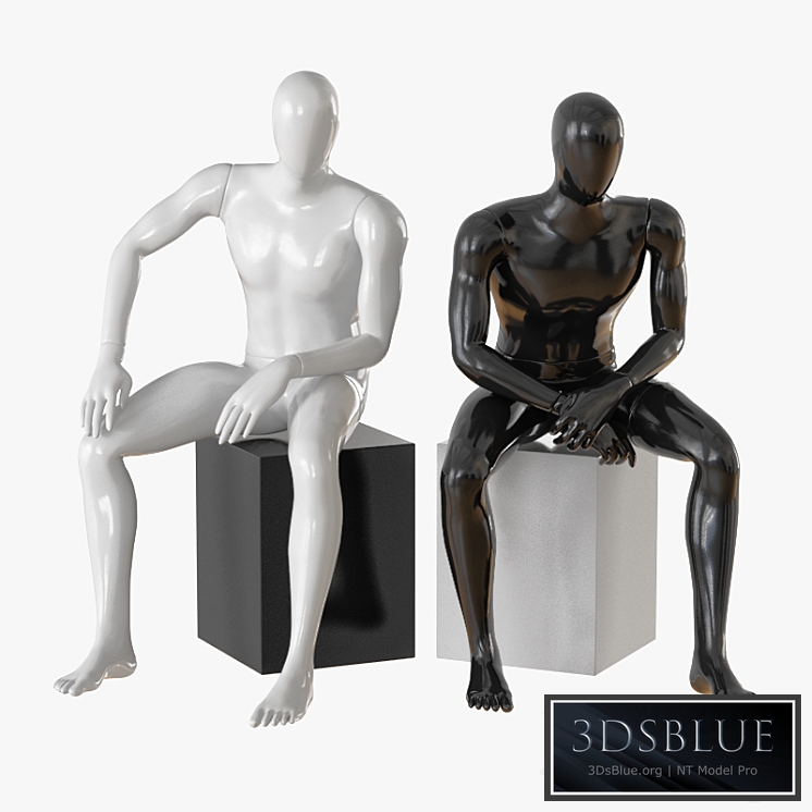 Faceless male mannequin 09