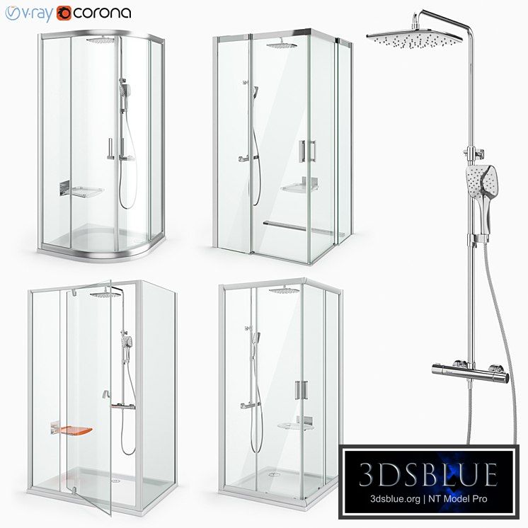 Set of shower cabins Ravak set 29