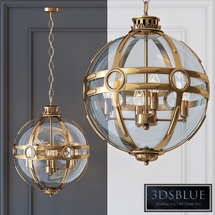 Chandelier Eichholtz Lantern Hagerty Brass