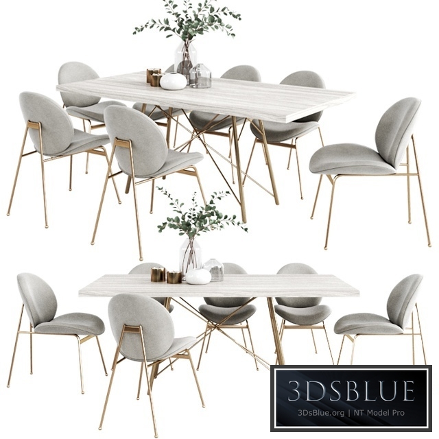 West Elm Dinning Set 4
