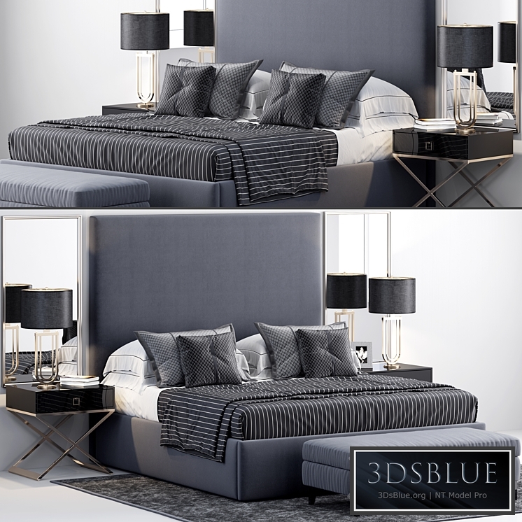RH Sullivan Upholstered Platform Bed
