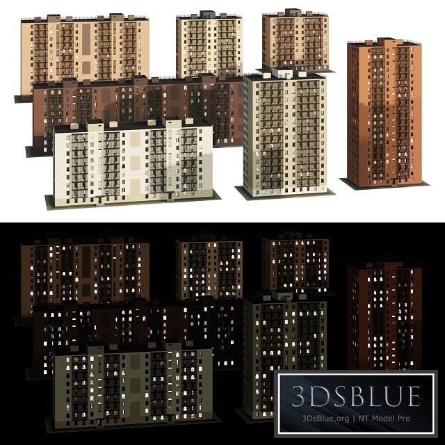 Set of multi-storey houses 2