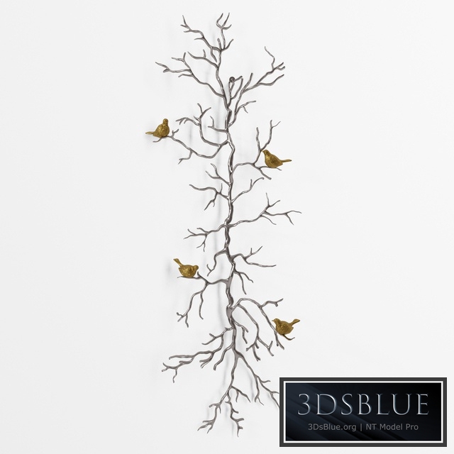 Decor wall metal "Branch"