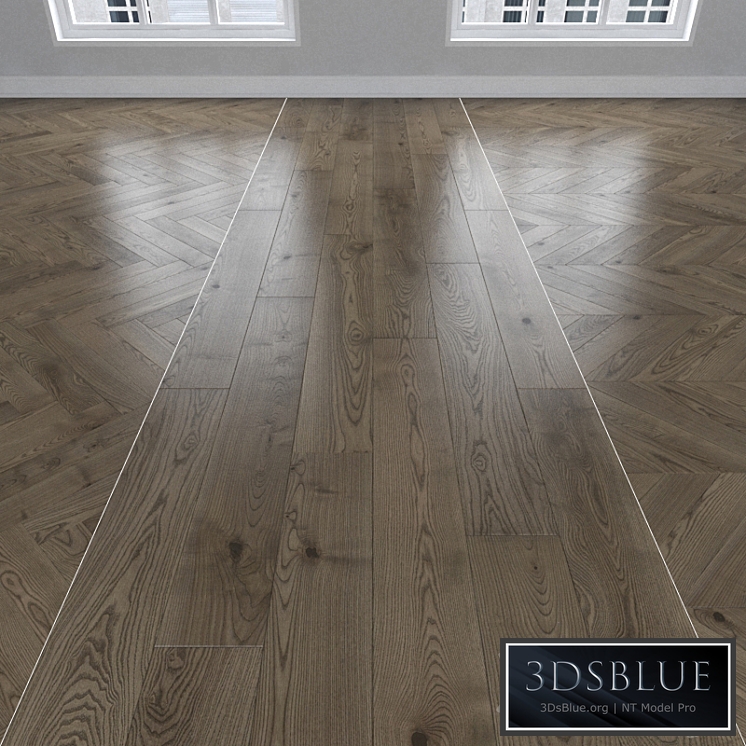 Parquet Oak, 3 types: herringbone, linear, chevron.