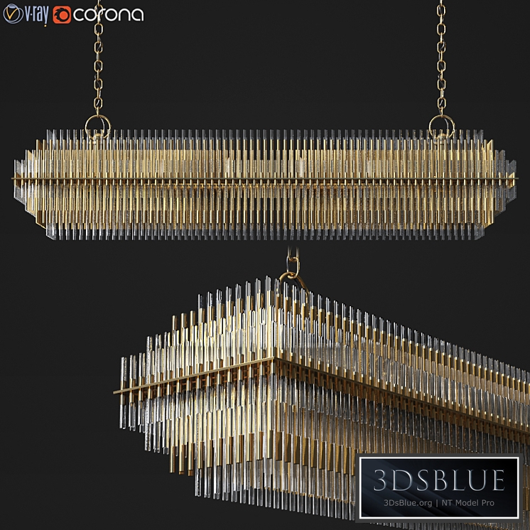 Emile Linear Chandelier Restoration Hardware