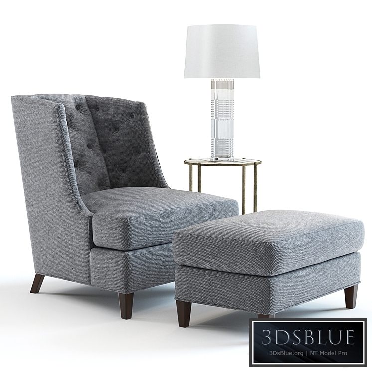 Baker Moderne Wing Chair