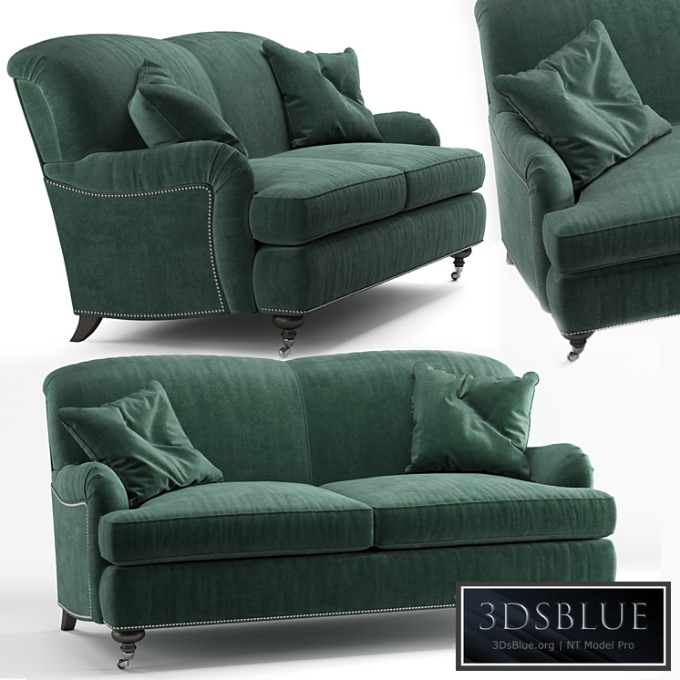 xford sofa, Kent Emerald, by Ethan Allen