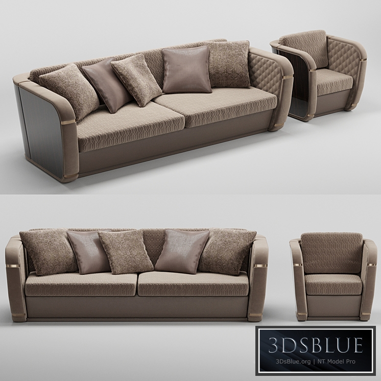 Francesco Molon sofa and armchair Bond