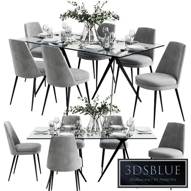 West Elm Dinning Set 6