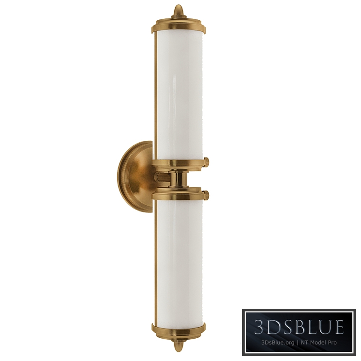 Thomas OBrien Merchant 2 Light 5 inch Hand-Rubbed Antique Brass Bath Wall Light