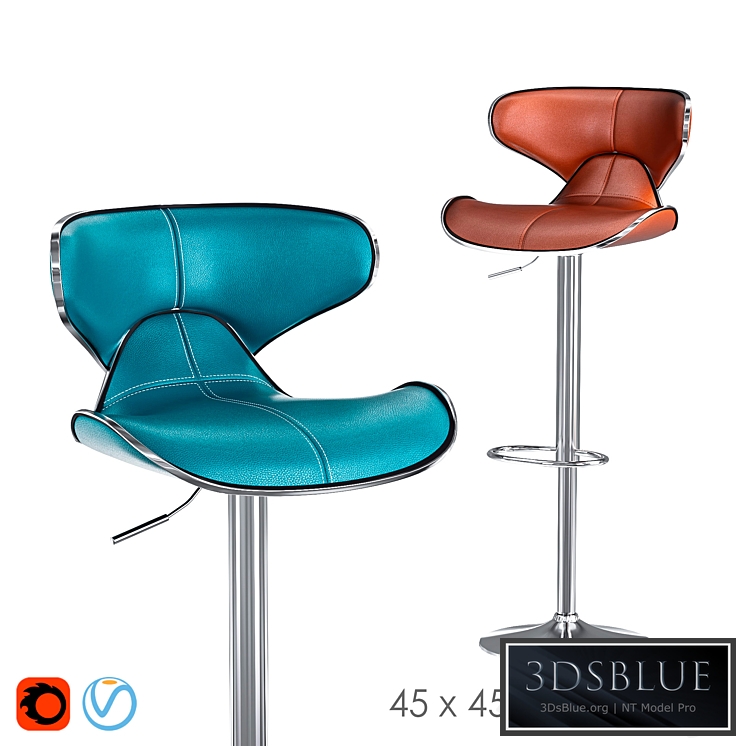 Swivel Faux Leather Adjustable Barstools