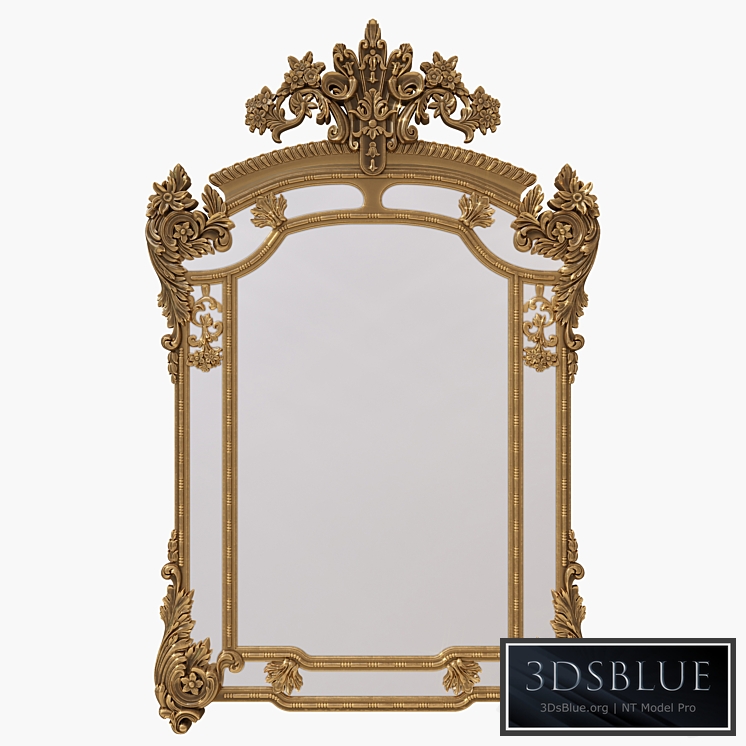 Gold rococo mirror