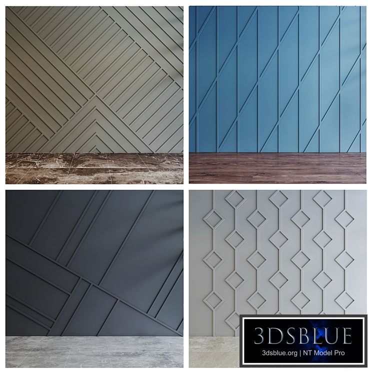 modern abstract paneling