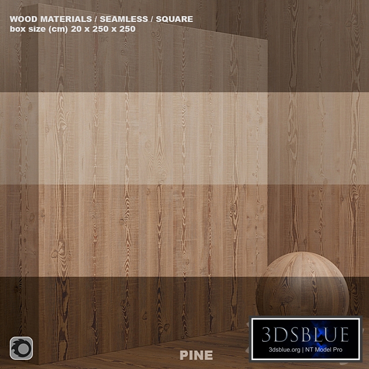 Material wood / pine solid (seamless) - set 51
