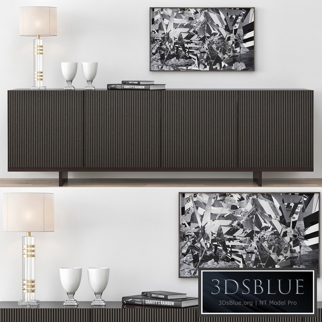 Minotti Aylon Sideboard with Accessories