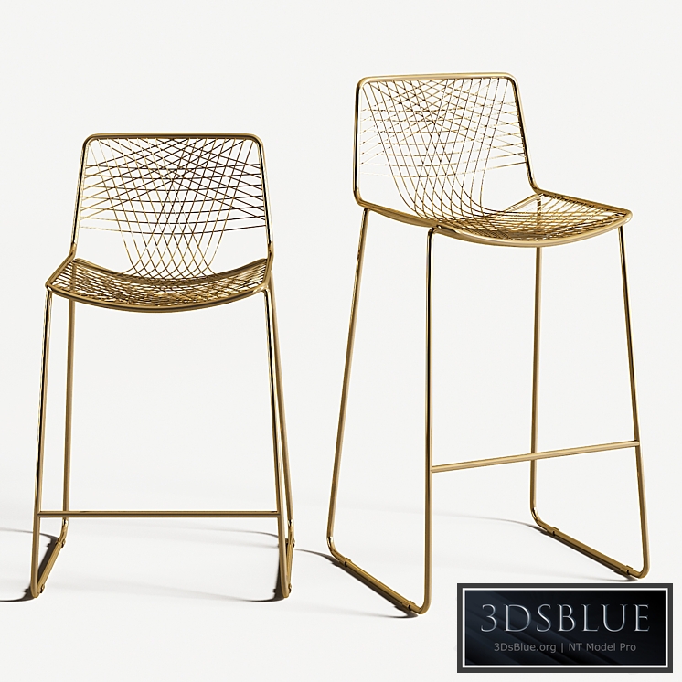 Bar stool alpha brass