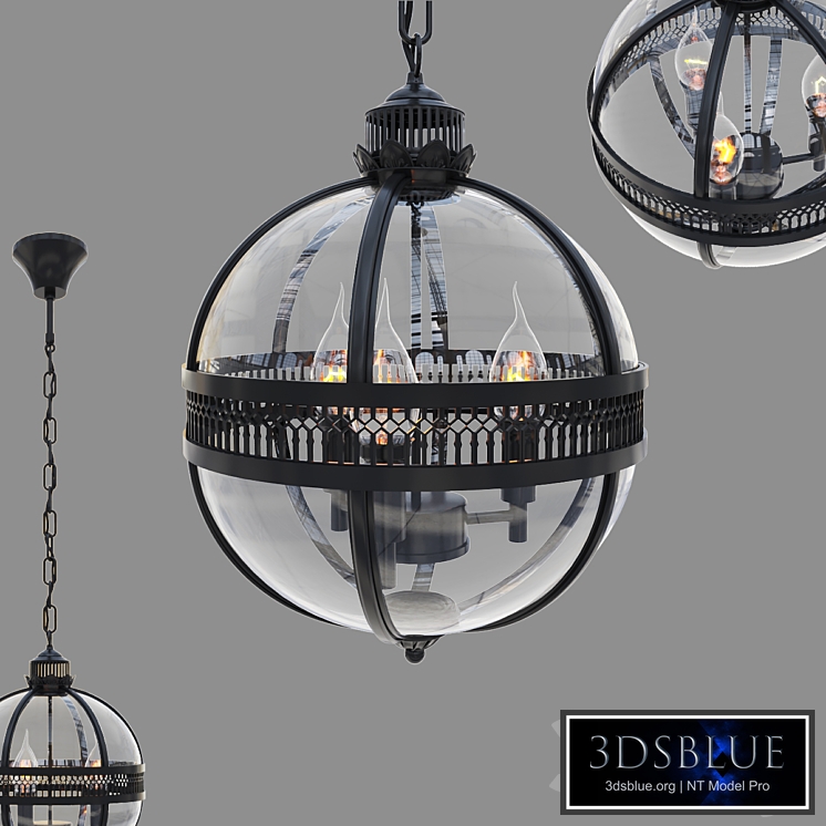 Umeiluce globe black \ Lantern residential LOFT3043-BL