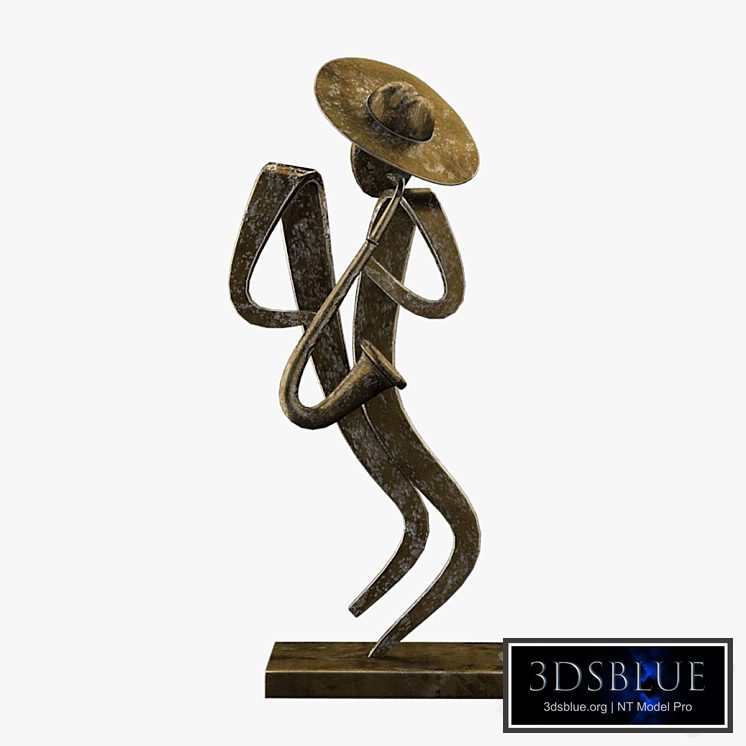 Jazz Musican - PBR lowpoly 3D model