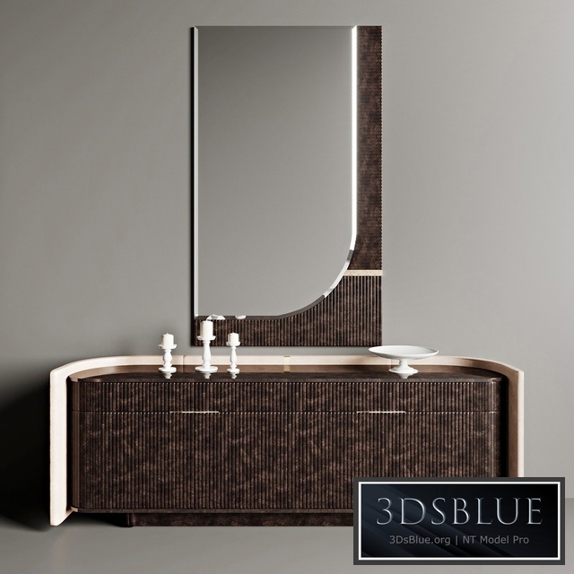 Chest and mirror Turri Eclipse