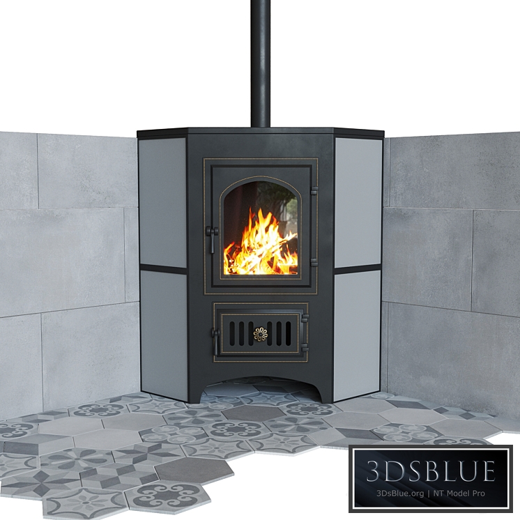 Stove-Fireplace Vesuvius PK-01 Corner