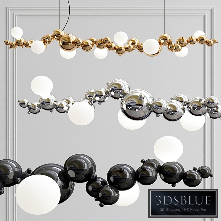 Bubbly 08-Light Linear Pendant Light PRO Royalty free
