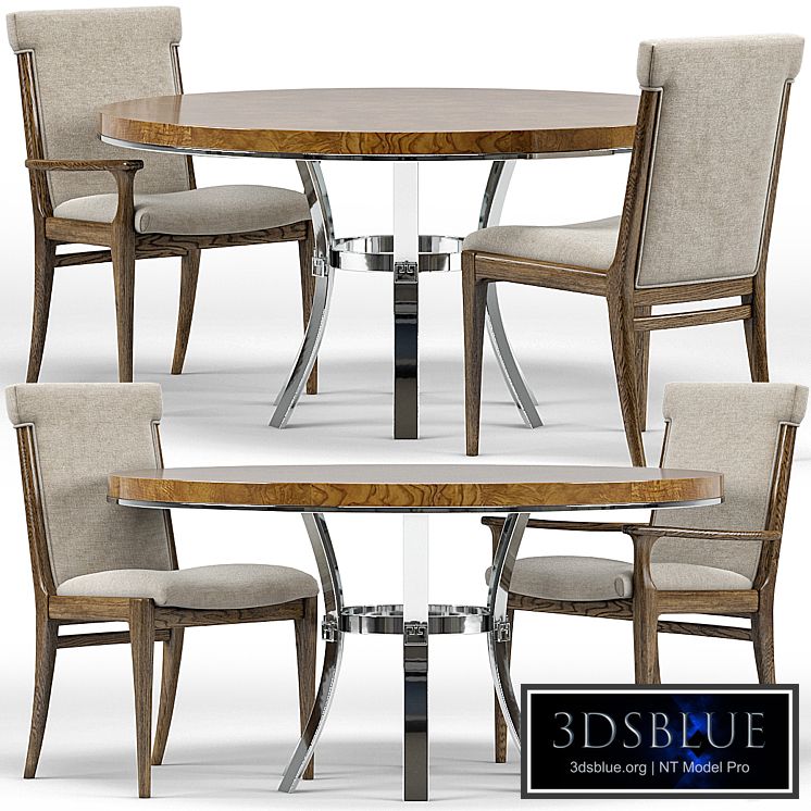 Westwood Chairs, Bernhardt Soho Round Dining Table