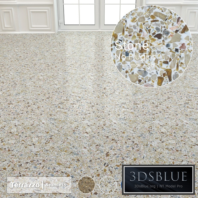 Seamless Terrazzo Stone 002