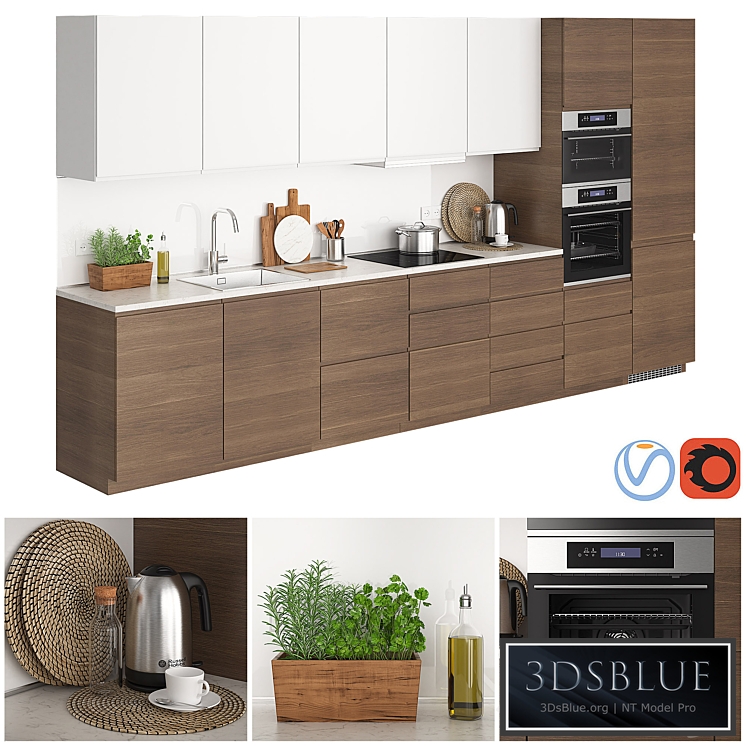 Ikea Metod Voxtorp Walnut