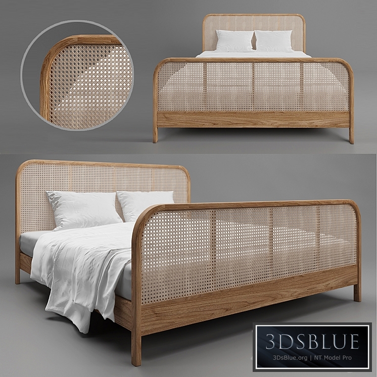 Rattan bed