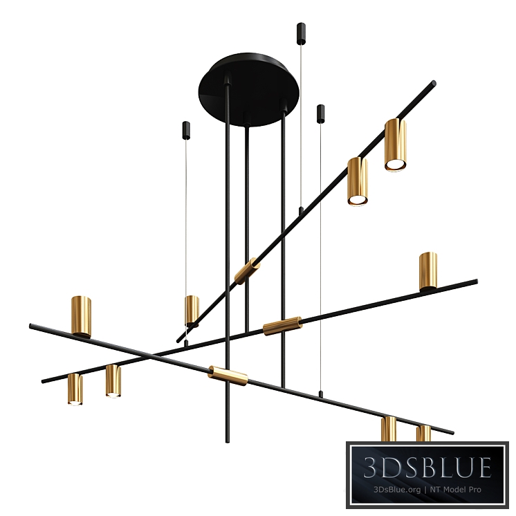 Contemporary Minimalist 9-Light Kitchen Island Pen