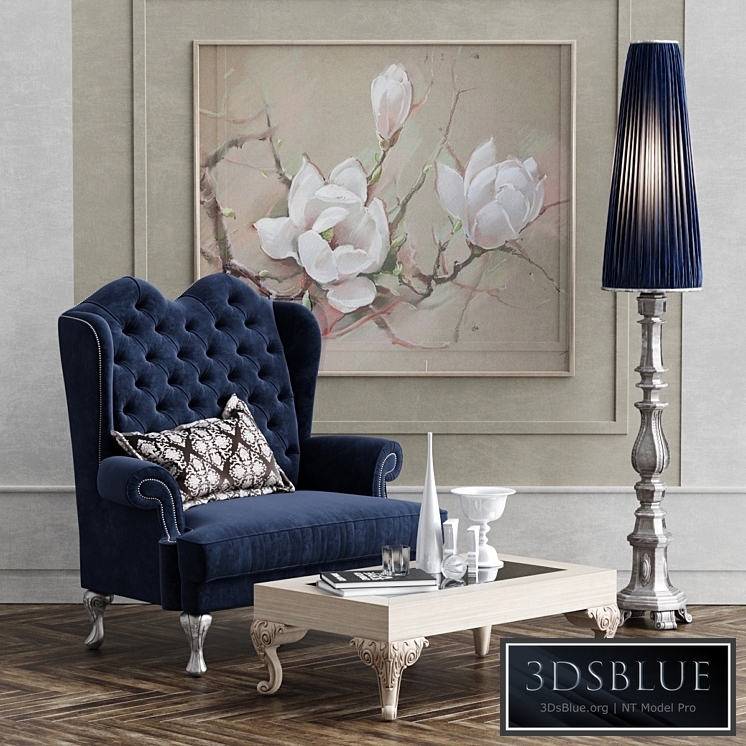 Dolfi Adelaide armchir. Floor lamp