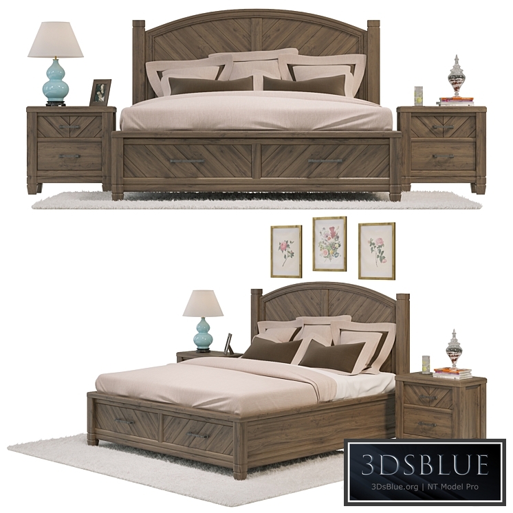 Modern Country Storage Bed