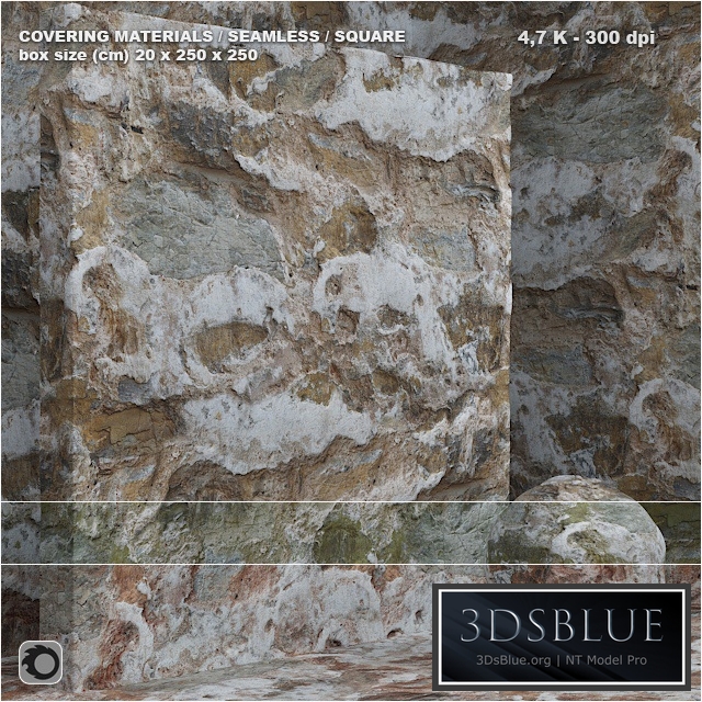 Material (seamless) - stone, plaster set 87