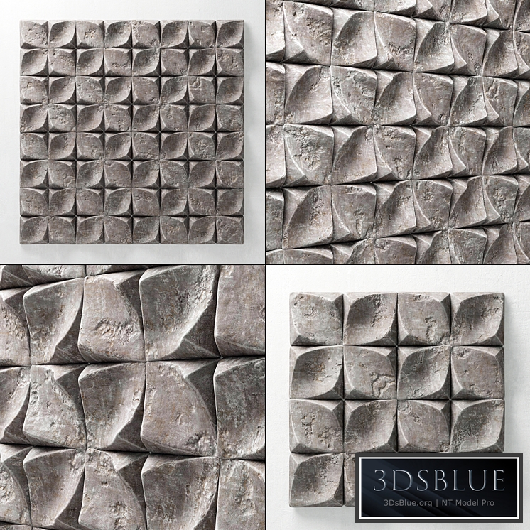 Decorative panel from stone "Sheet" / Decorative panel from stone "Leaf"