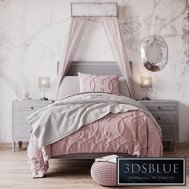 Bed MARCELLE UPHOLSTERED BED from Restoration Hardware Baby & Child