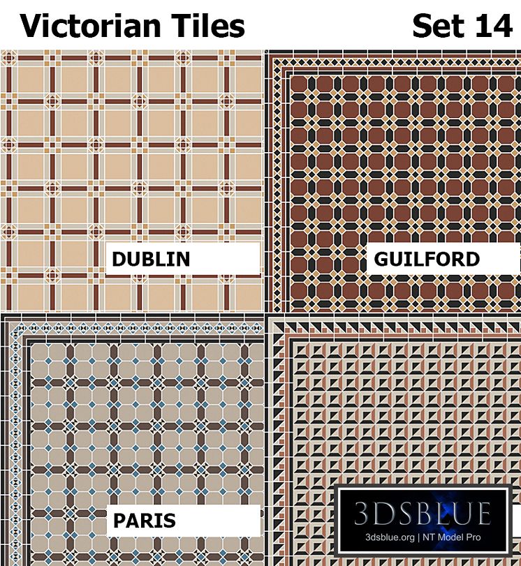 Topcer Victorian Tiles Set 14
