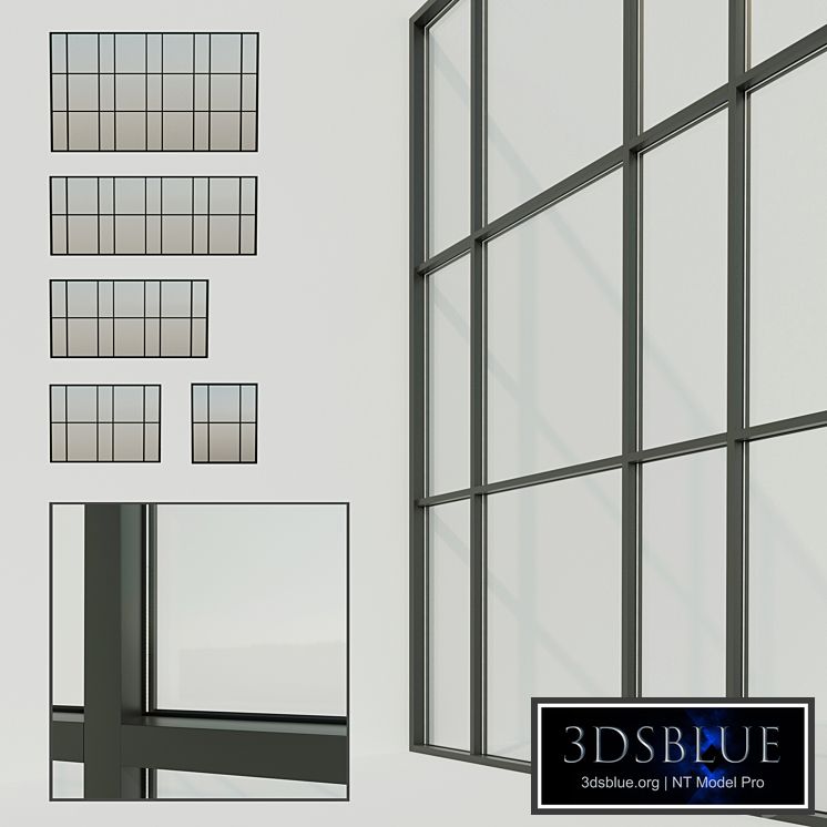 Panoramic windows. Stained glass window 7