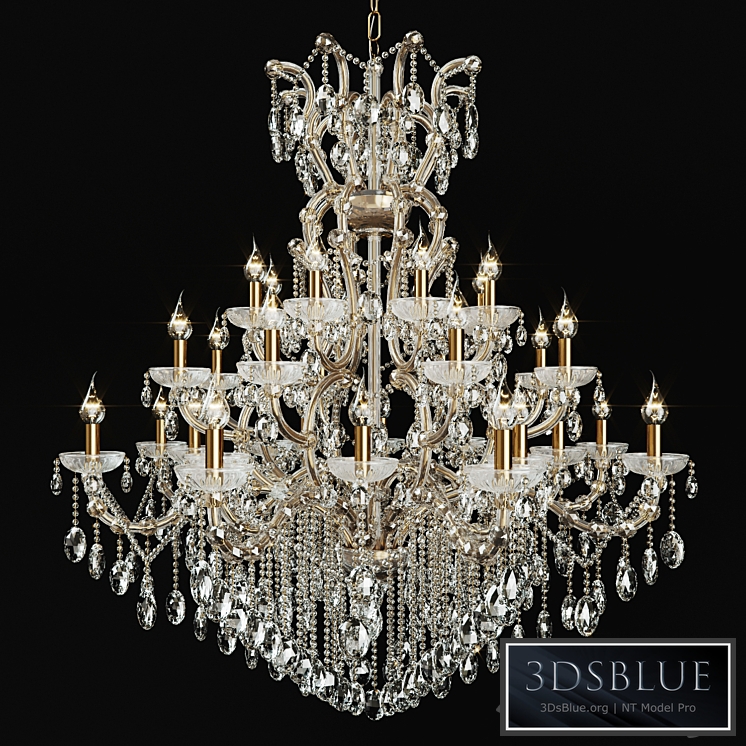 Chandelier Crystal Lux Hollywood SP16 + 8 + 8 Gold