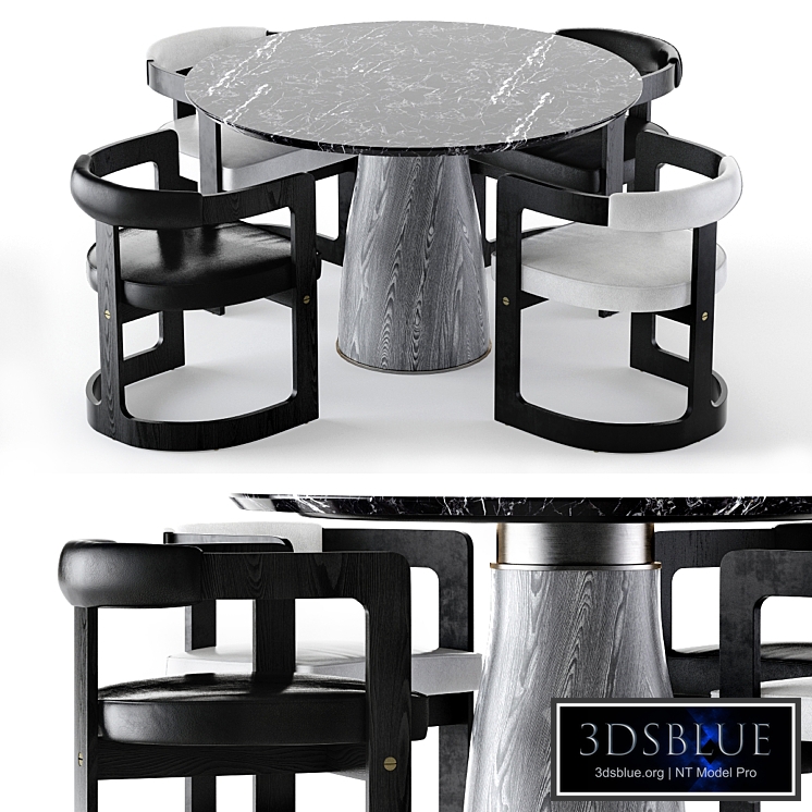 Kelly Wearstler Camden table and Zuma chair