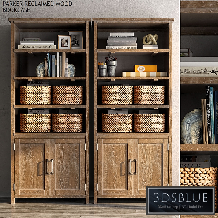 Pottery barn PARKER RECLAIMED WOOD BOOKCASE